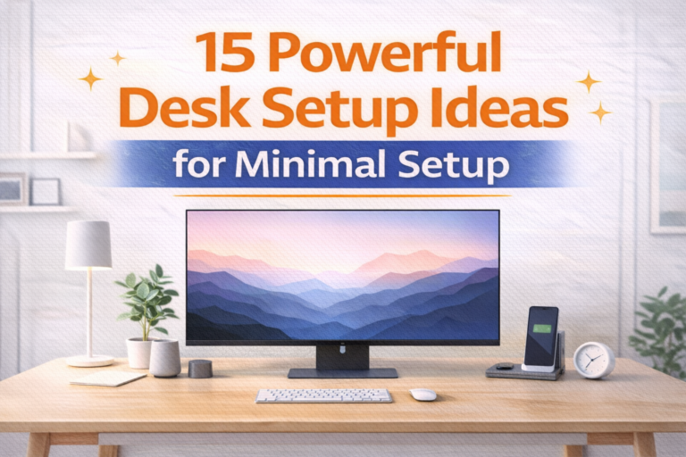 15 Powerful Desk Setup Ideas for Minimal Setup