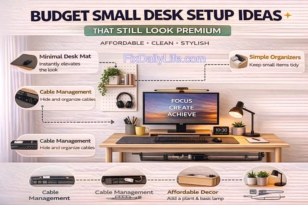 Budget Small Desk Setup Ideas That Still Look Premium