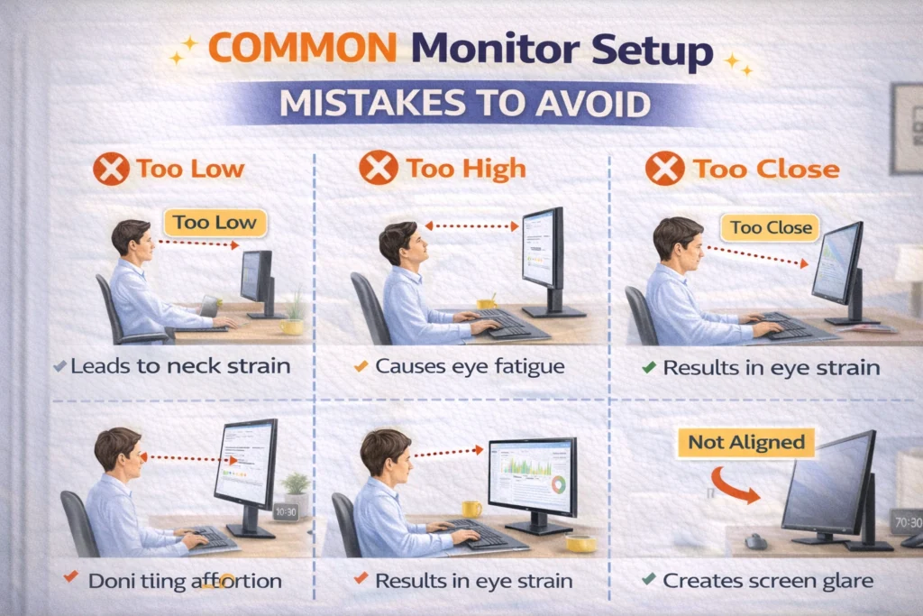 Common Monitor Setup Mistakes to Avoid