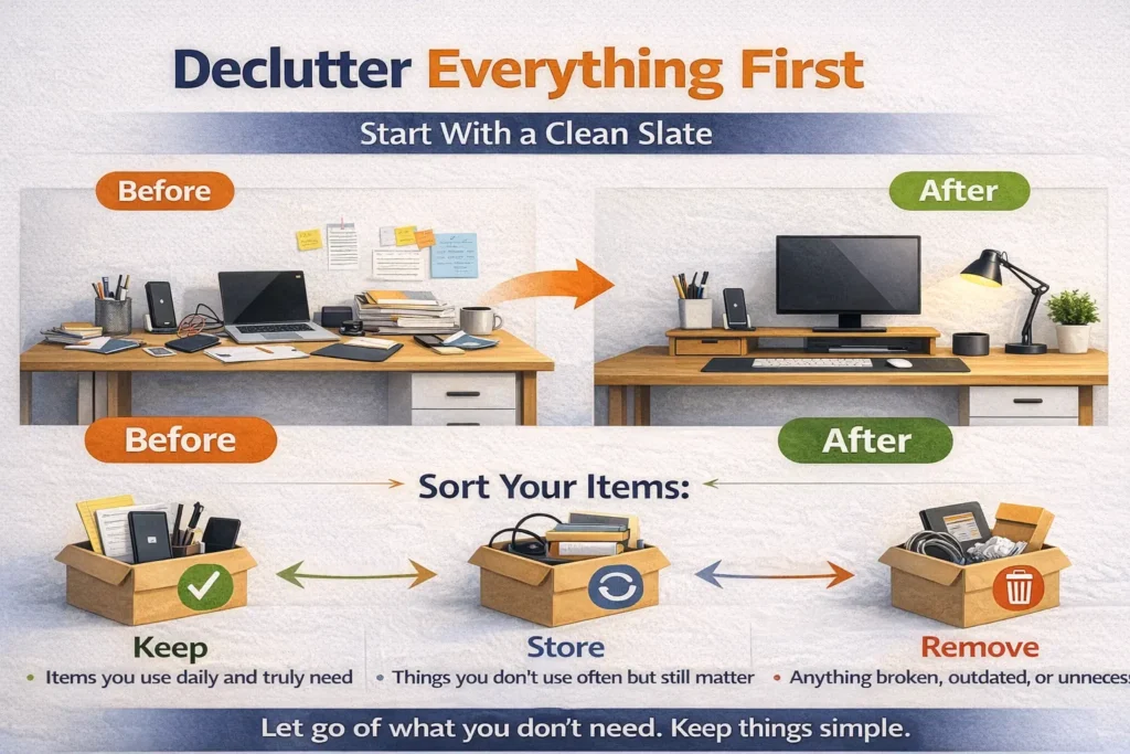 Declutter Everything First