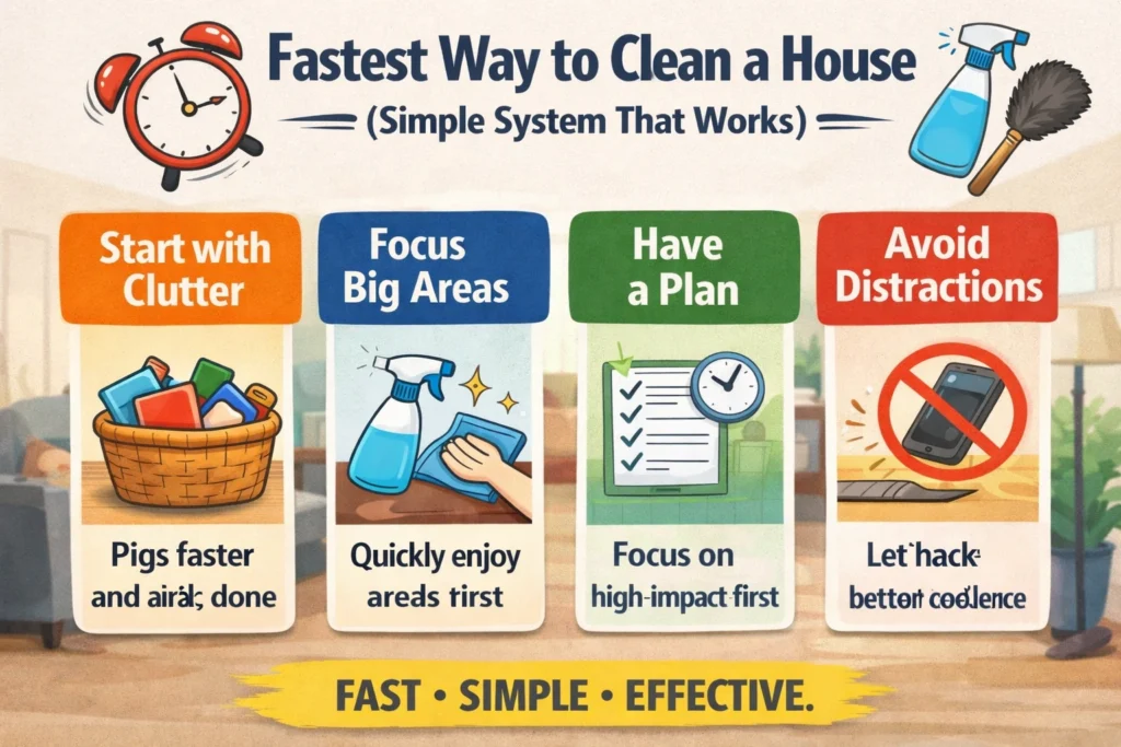 Fastest Way to Clean a House Simple System That Works