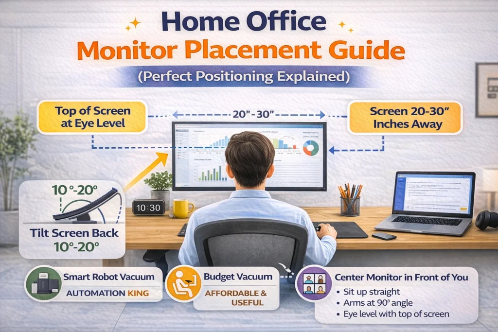Home Office Monitor Placement Guide Perfect Positioning Explained