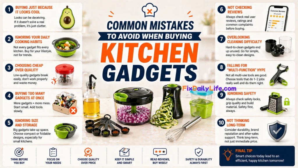 Common Mistakes to Avoid When Buying Kitchen Gadgets