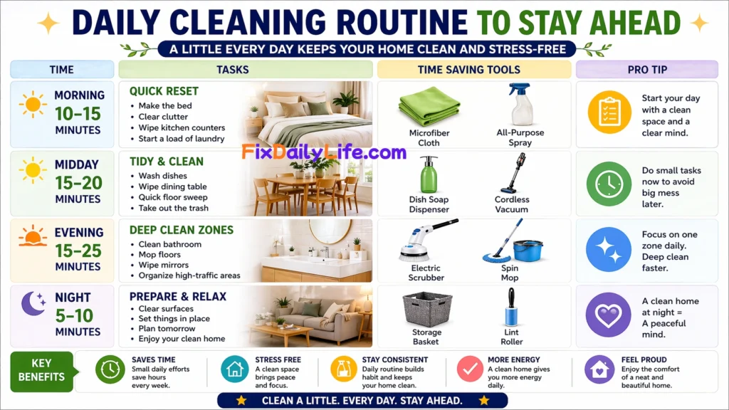 Daily Cleaning Routine to Stay Ahead