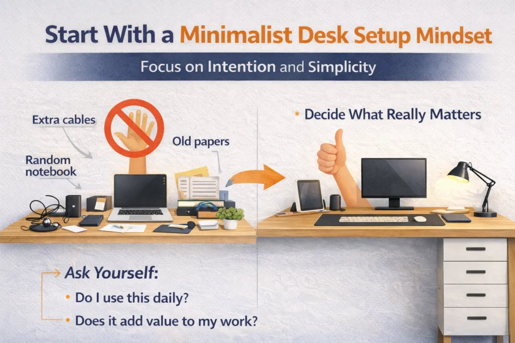 Start With a Minimalist Desk Setup Mindset