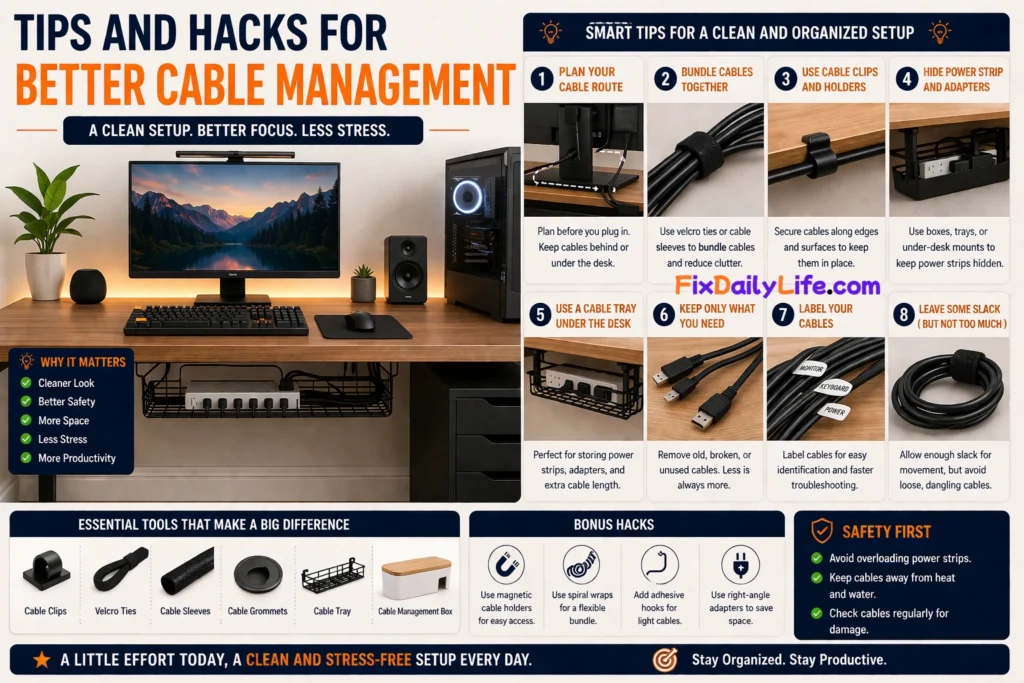 Tips and Hacks for Better Cable Management