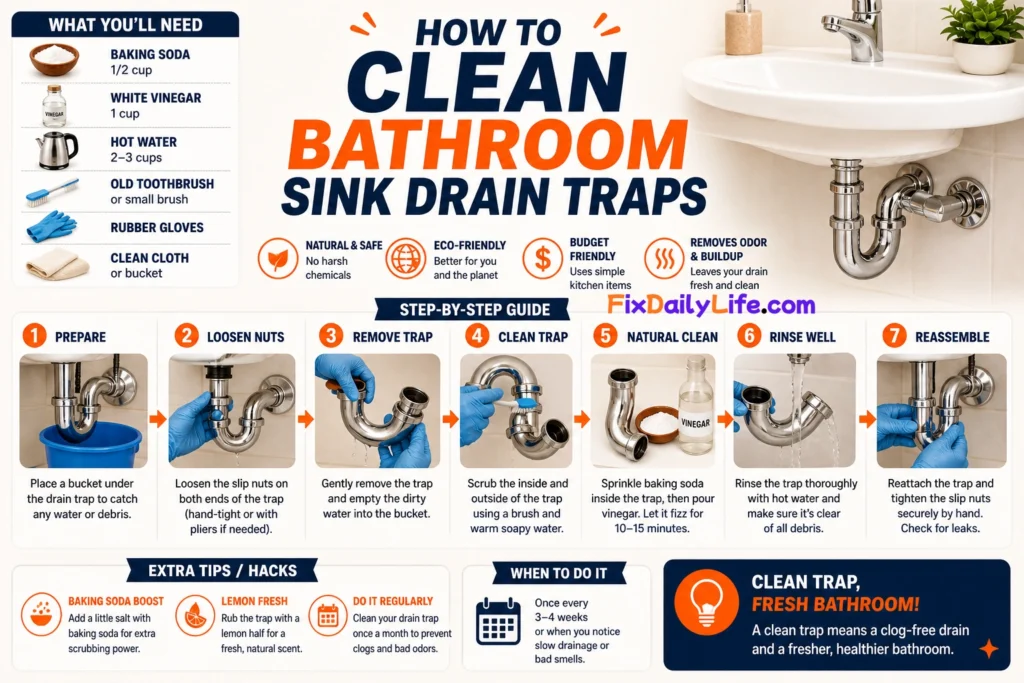 How to Clean Bathroom Sink Drain Traps