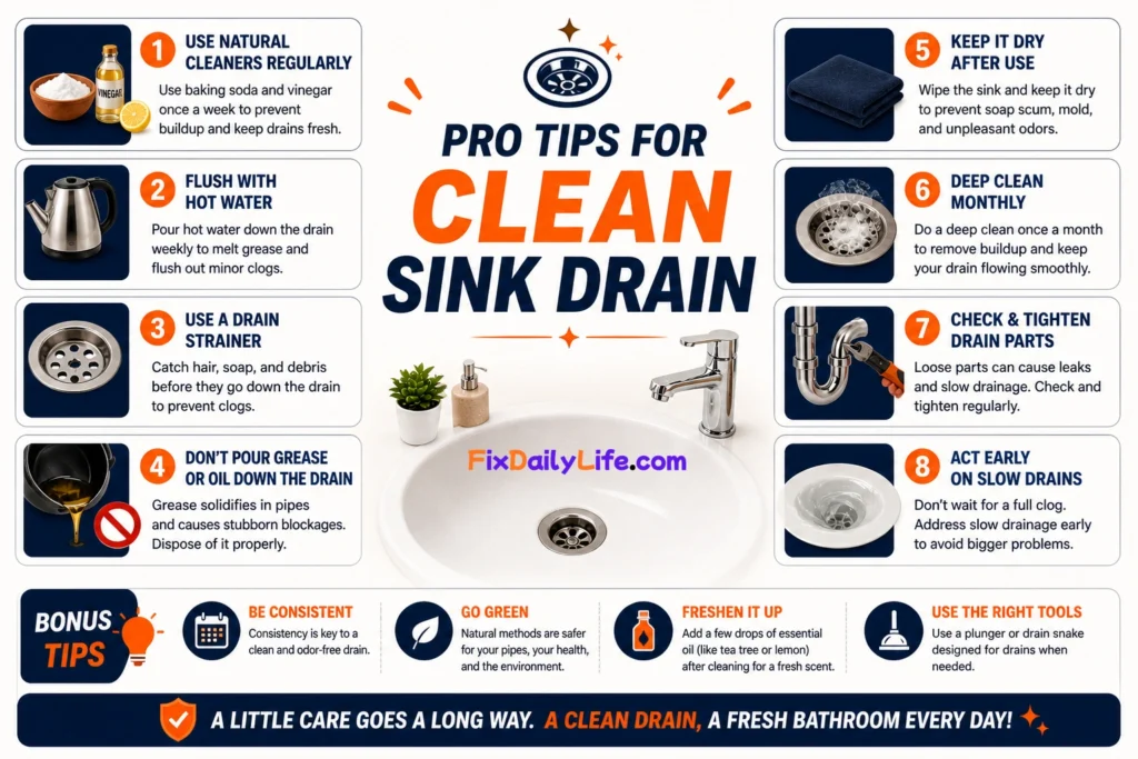 Pro Tips for Clean Sink Drain