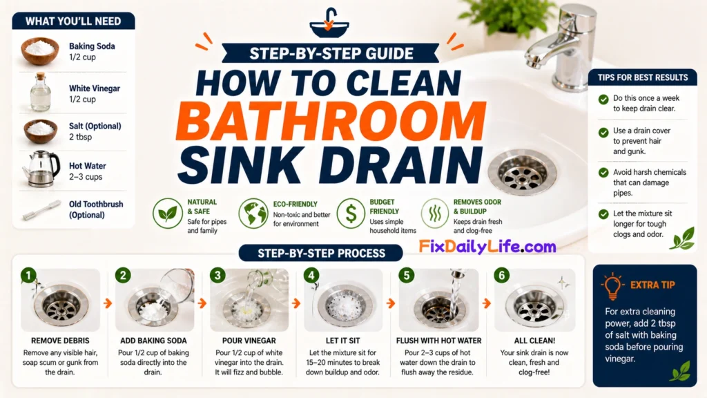 Step-by-Step Guide How to Clean Bathroom Sink Drain